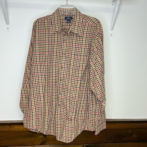 Brooks Brothers Other - Brooks Brothers Plaid Wool Blend Button Down Shirt- XL